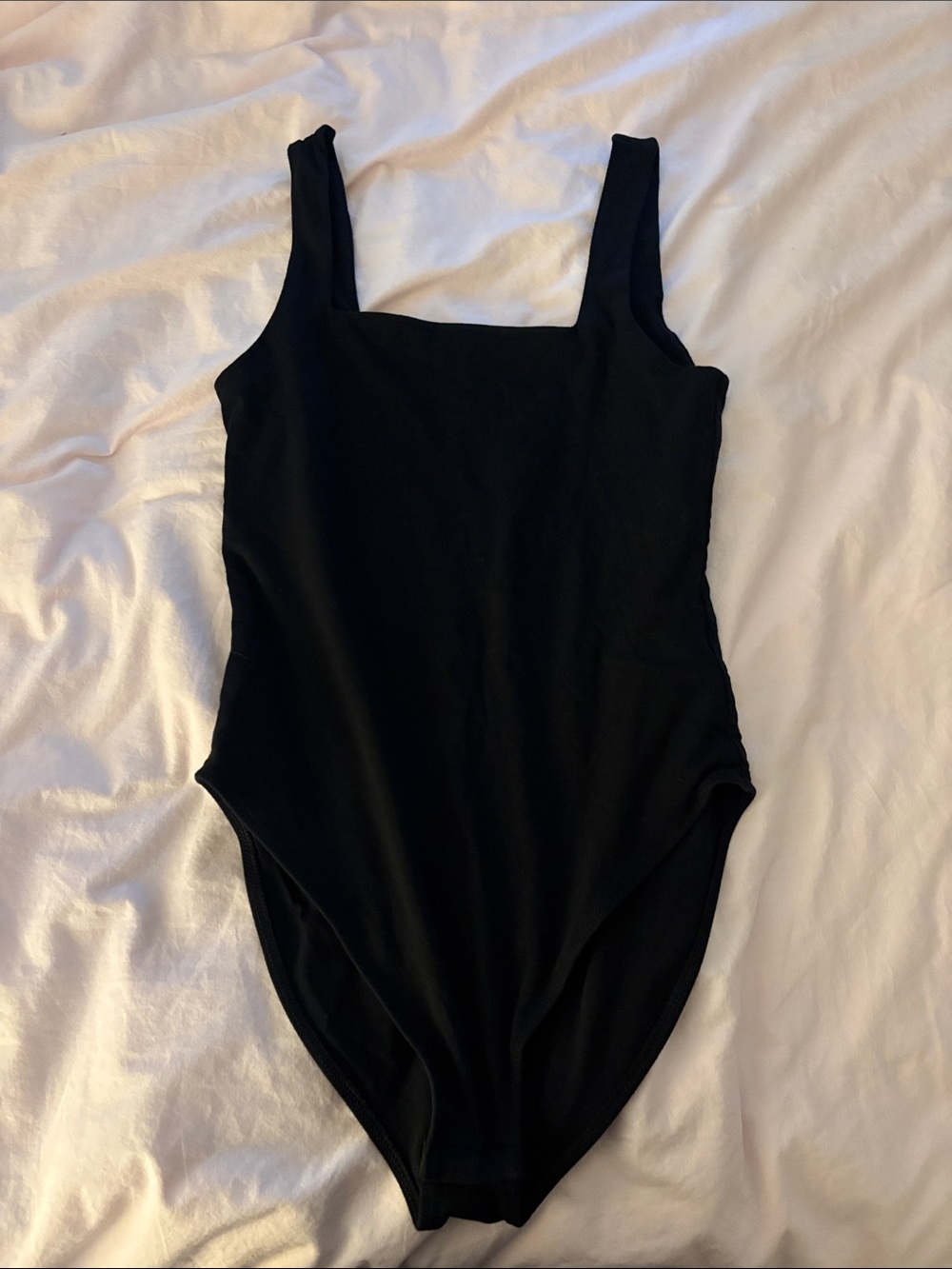 Old Navy Black Square Neck Bodysuit